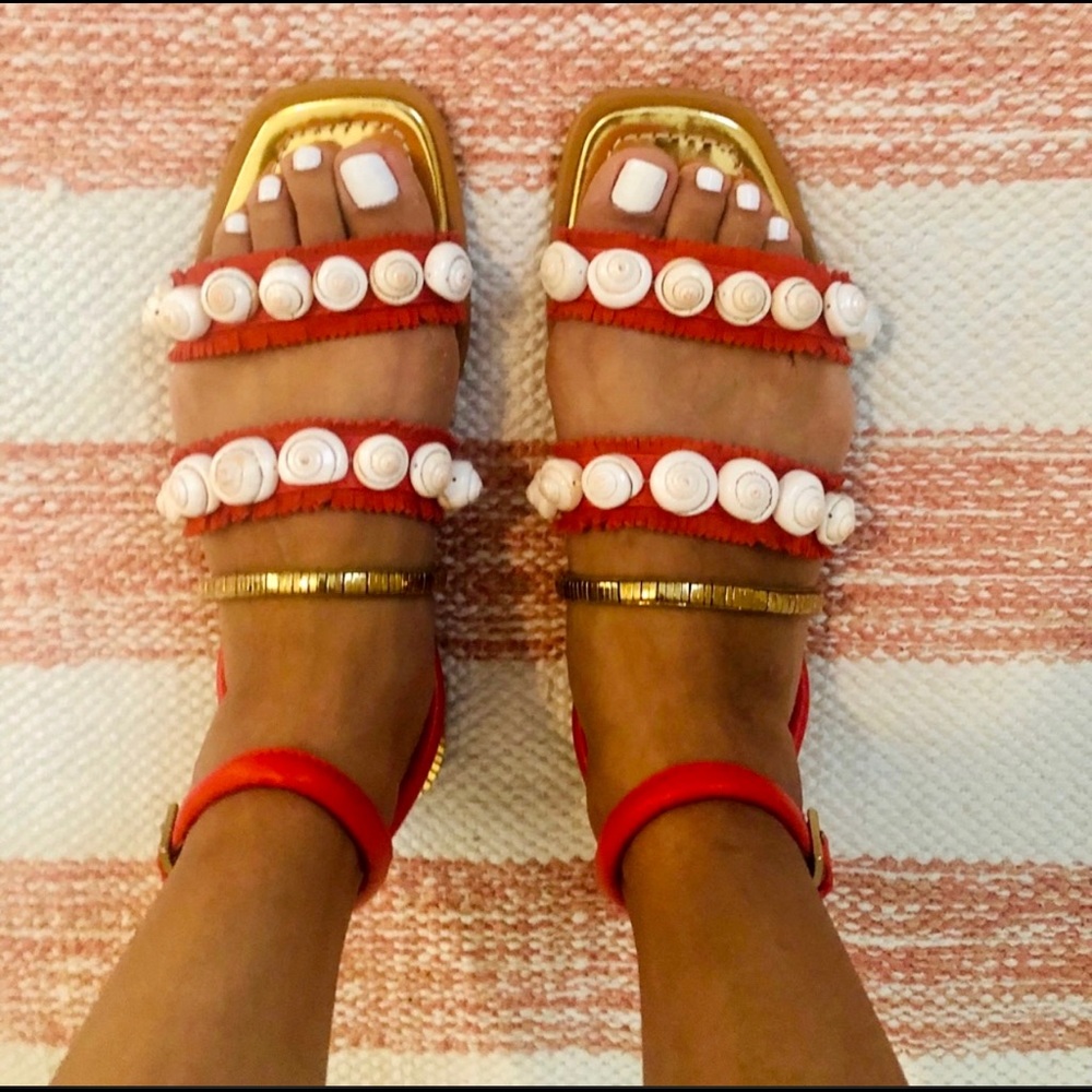 Tory Burch Sinclair seashell sandals 🐚 - Picture 2 of 8